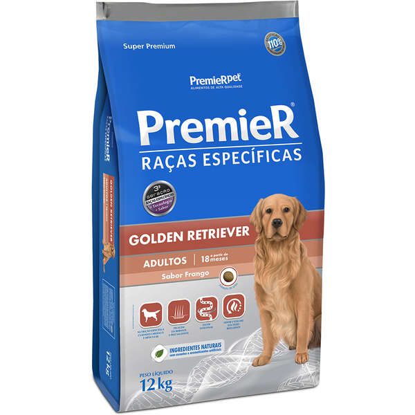 Ração Premier Pet Raças Específicas Golden Retriever Adulto 12 Kg