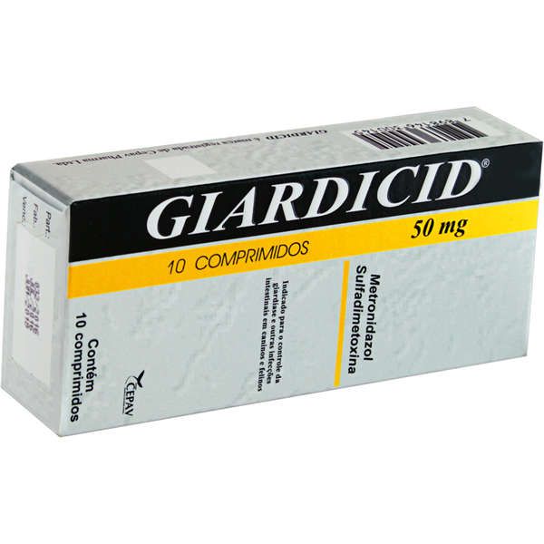 Antibiótico Cepav Giardicid 50mg 10 Comprimidos