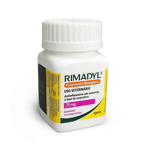 Anti-inflamatório Zoetis Rimadyl de 14 Comprimidos 75 mg