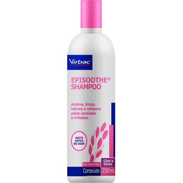 Shampoo Virbac Episoothe para Peles Sensíveis e Irritadas 250ml