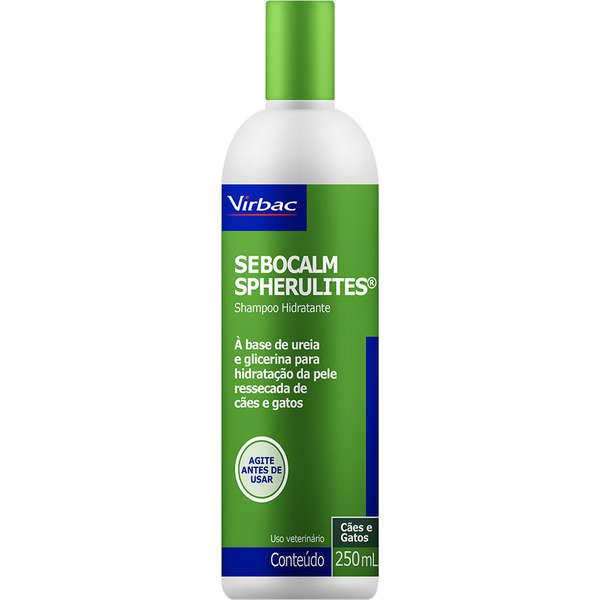 Shampoo Virbac Sebocalm Spherulites para Seborreia 250 mL
