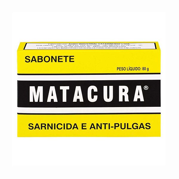 Sabonete Matacura Sarnicida e Antipulgas para Cães 80g