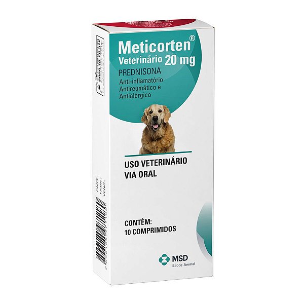 Anti-inflamatório Meticorten para Cães 20mg
