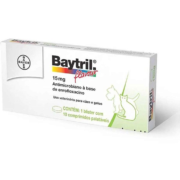 Baytril - 15 Mg- 10- comprimidos