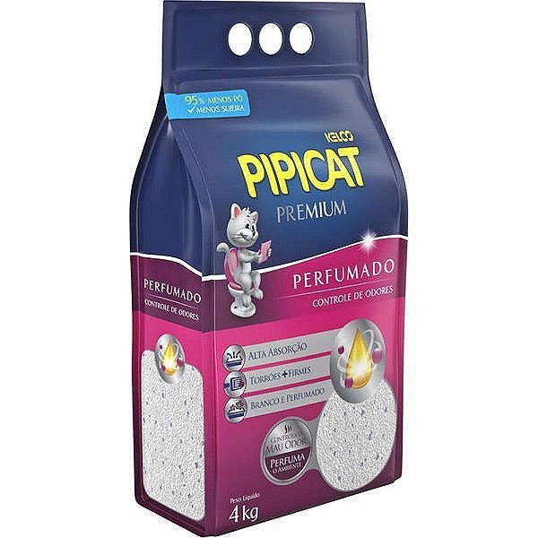 Areia Sanitária Pipicat Premium 4 Kg