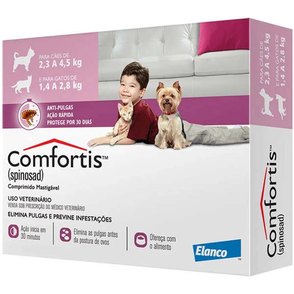 Antipulgas Elanco Comfortis para Cães e Gatos 140 mg unidade