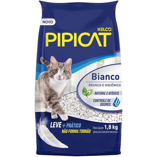 Areia Sanitária Kelco Pipicat Bianco 1,8 Kg