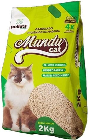 Granulado Hig De Madeira Mundus Cat 2kg