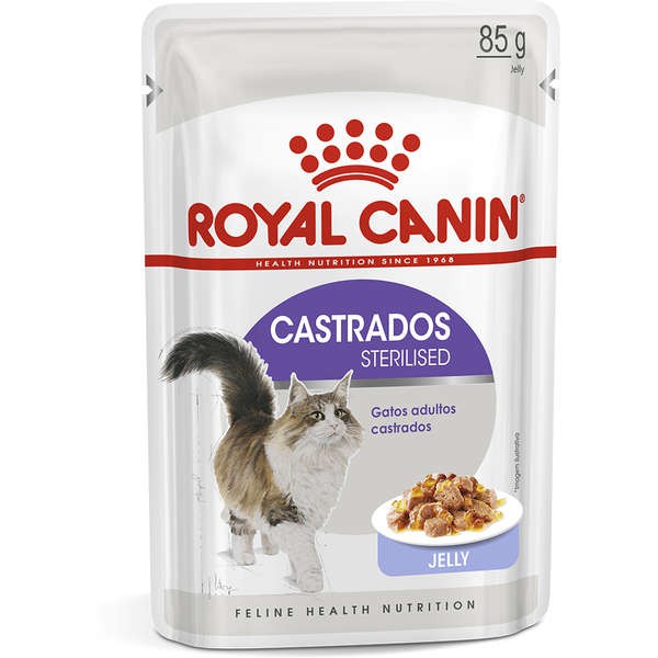 Ração Royal Canin Sterilised Jelly para Gatos Adultos Castrados 85g