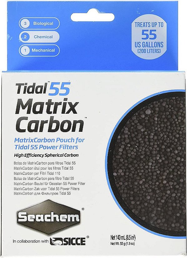 Seachem Refil Filtro Hangon Matrix Carbon Tidal 55