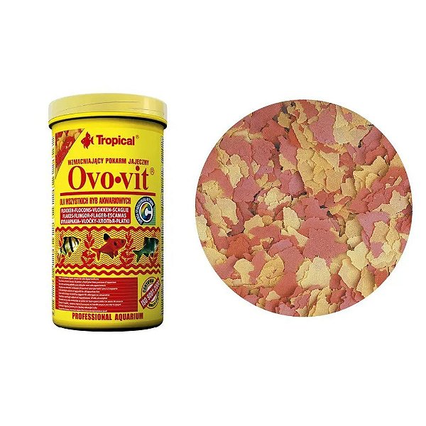 Ração Ovo-Vit Flocos Tropical