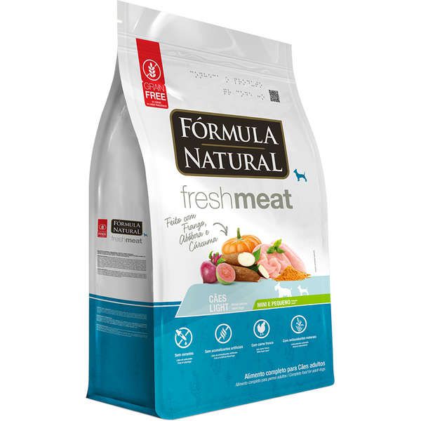 Ração Fórmula Natural Fresh Meat Cães Light Raças Mini e Pequenas