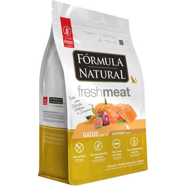 Ração Fórmula Natural Fresh Meat Salmão para Gatos Castrados