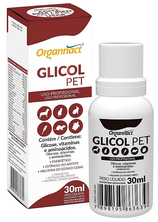 Suplemento Vitamínico Organnact Glicol Pet 30mL