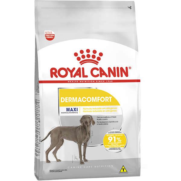 Ração Royal Canin Maxi Dermacomfort para Cães Adultos e Idosos de Raças Grandes 10,1 Kg