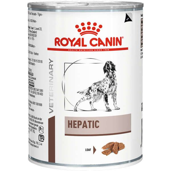 Ração Royal Canin Lata Canine Veterinary Diet Hepatic Wet para Cães com Doenças Hepaticas 420 g