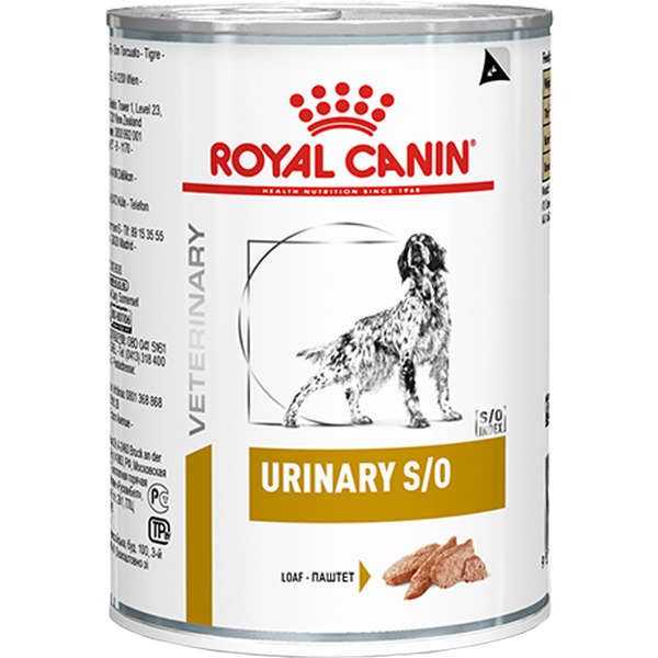 Ração Royal Canin Lata Canine Veterinary Diet Urinary S/O 410 g