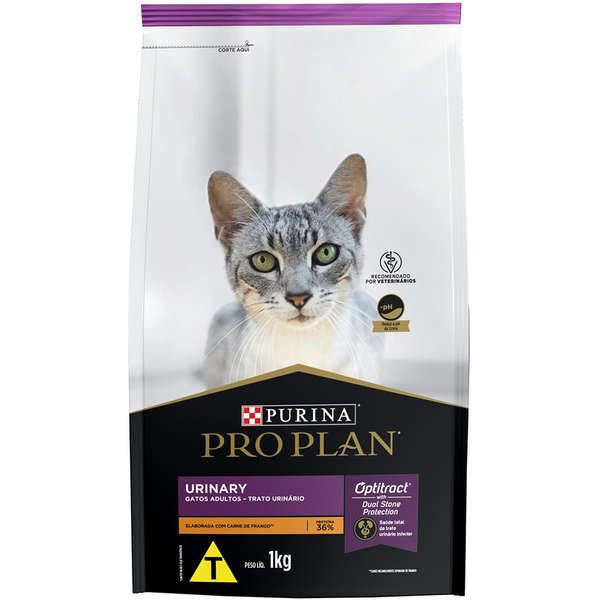 Ração Seca Nestlé Purina Pro Plan Trato Urinário Frango para Gatos Adultos