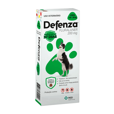 Antiparasitário MSD Defenza 200mg para Cães de 11 a 20Kg