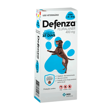 Antiparasitário MSD Defenza 400mg para Cães de 20 a 40 kg