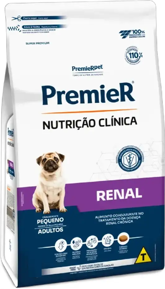 Ração Premier Nutrição Clínica Renal Cães Adultos Raças Pequenas 2 kg
