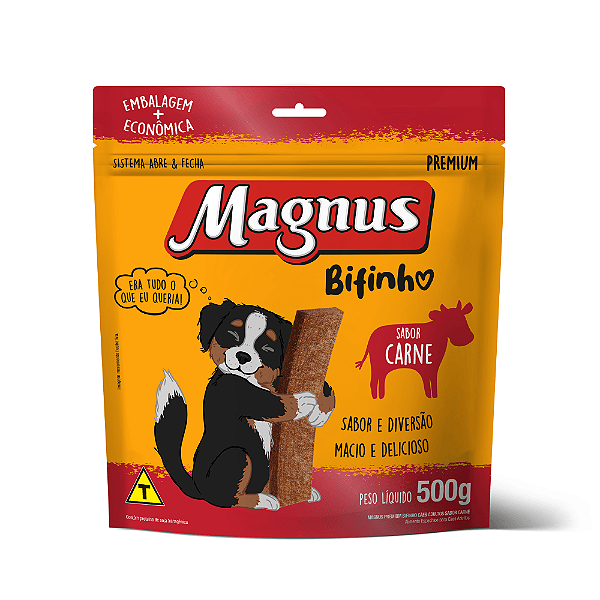 Bifinho Magnus para Cães Adultos Sabor Carne 500g