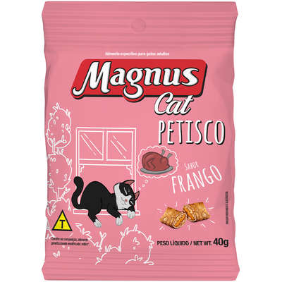 Petisco Magnus Cat Frango para Gatos Adultos 40g