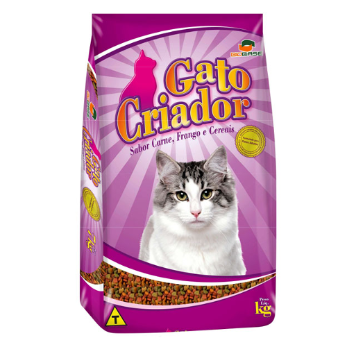 Ração Gato Criador Carne, Frango e Cereais 25kg