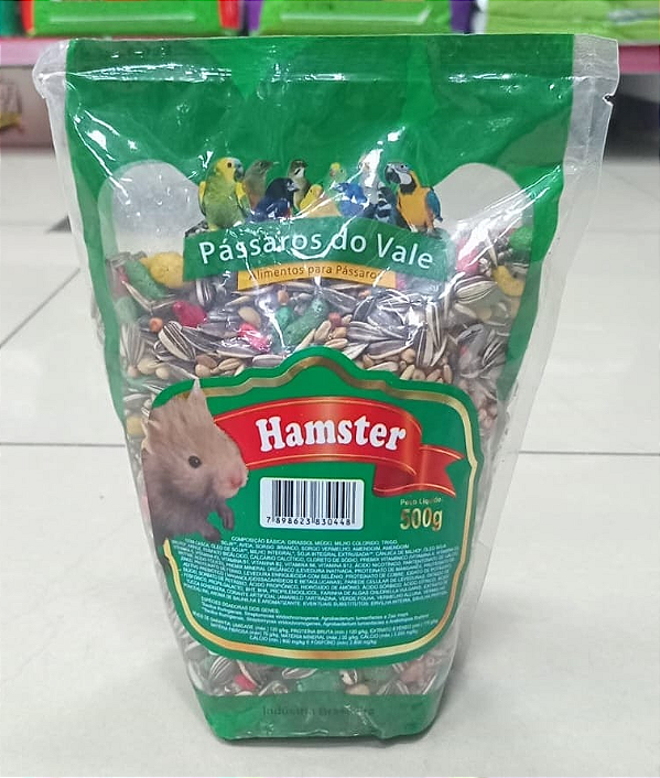 Alimento Hamster Completo Pássaros do Vale 500g