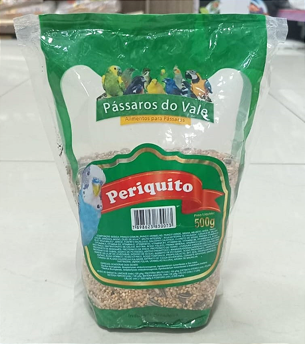 Alimento Periquito Pássaros do Vale 500g
