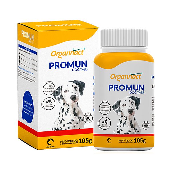Suplemento Organnact Promun Dog Tabs para Cães 105g