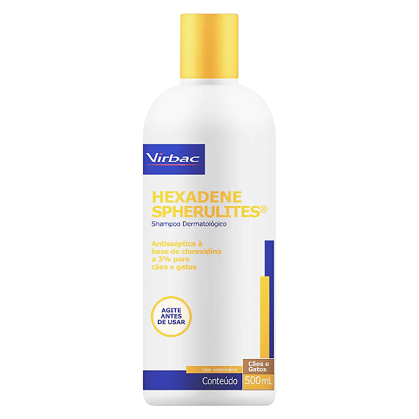 Shampoo Dermatológico Hexadene Spherulites Virbac para Cães e Gatos - 500ml