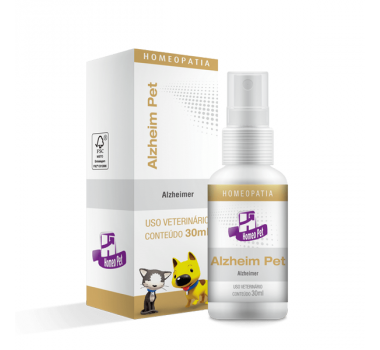 Spray Homeopático Alzheim Pet Homeopet RealH para Cães e Gatos - 30ml