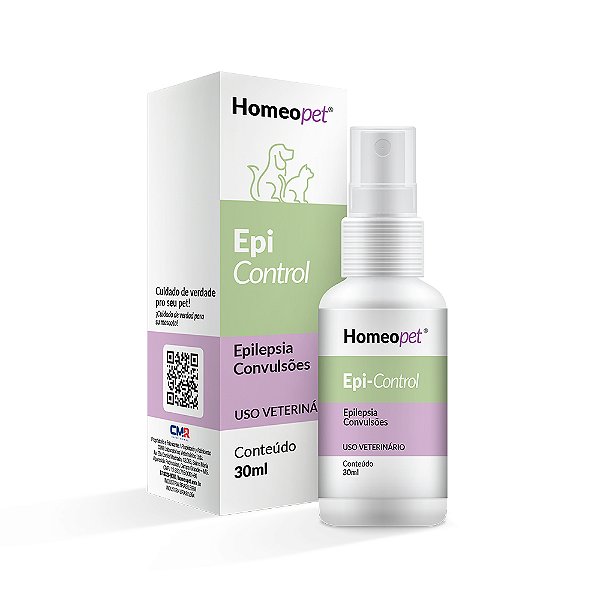 Sistema de Terapia Homeopet para Cães e Gatos Epilepsia e Convulsões Epi Control 30ml