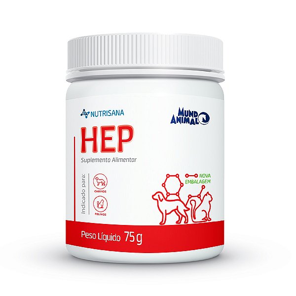 Suplemento Nutrisana Hep para Cães e Gatos 75g