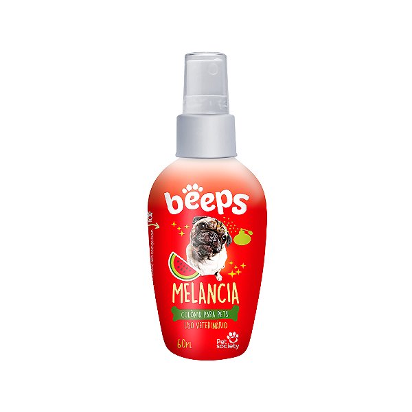 Colônia Beeps Melancia para Cães e Gatos 60ml