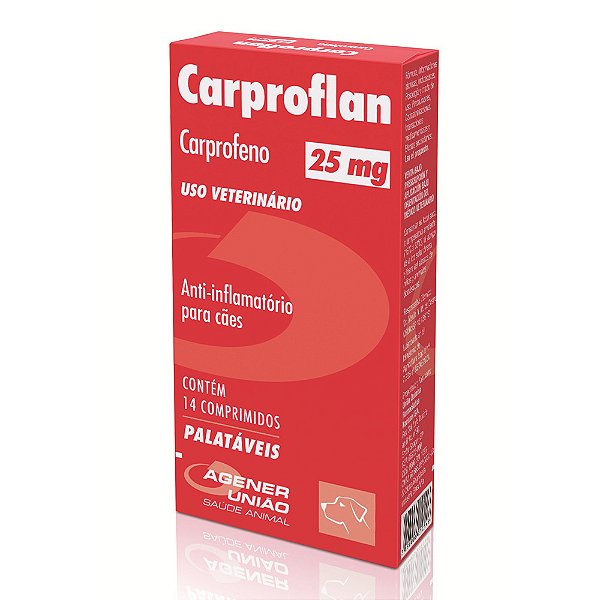 Carproflan Agener União 25mg 14 Comprimidos