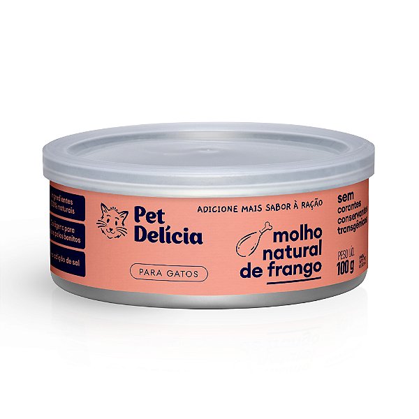 Molho Natural Pet Delícia Frango para Gatos 100 g
