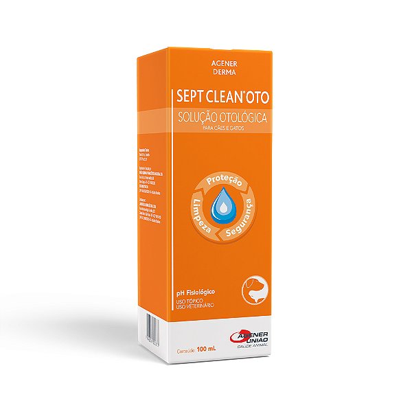 Solução Otológica Agener Sept Clean Oto para Cães e Gatos 100ml