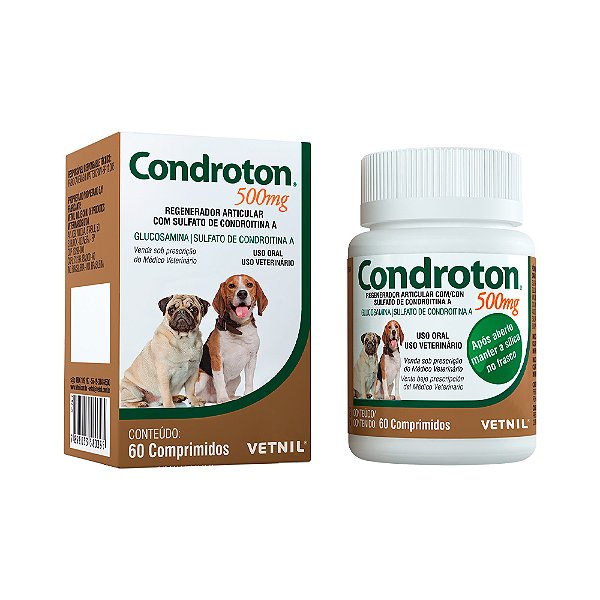 Condroton Vetnil 500mg 60 comprimidos