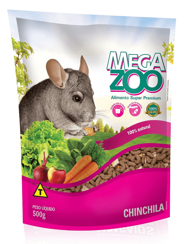 Ração Extrusada Megazoo Chinchila 500g