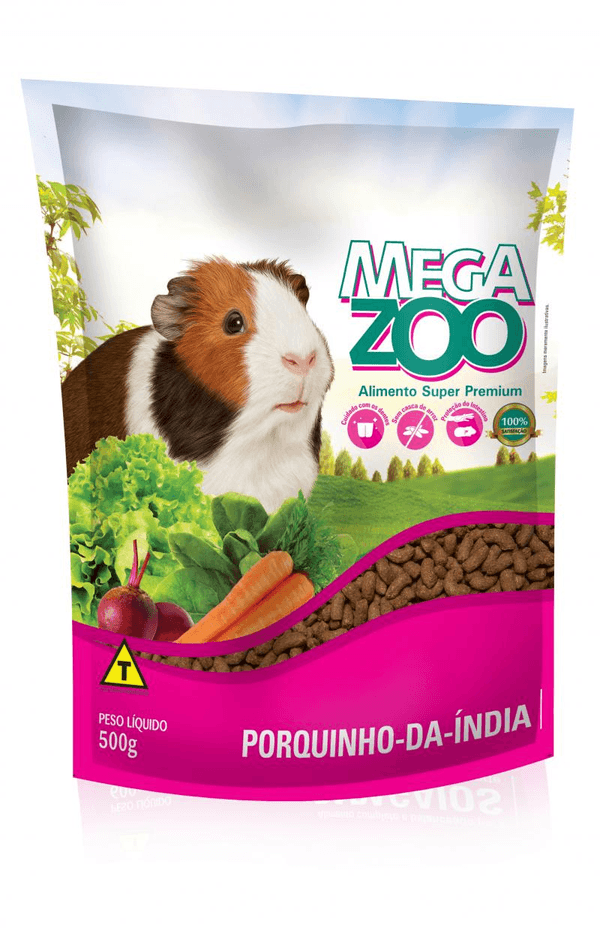Ração Extrusada Megazoo Porquinho-Da-Índia 500g