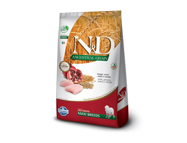Ração Farmina ND Ancestral Canine Adultos Maxi Frango 10,1Kg