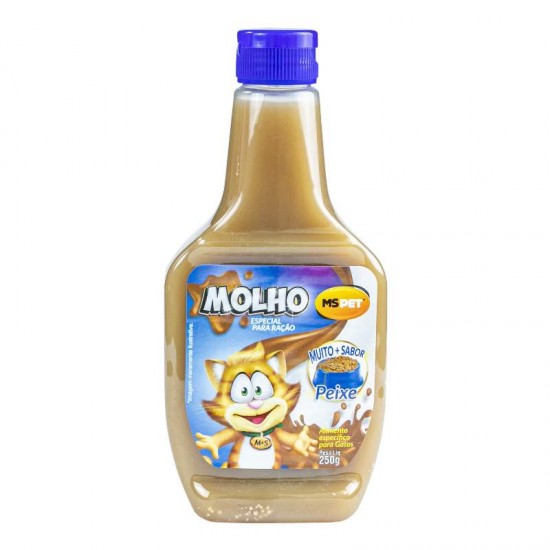 Molho Especial para Rações de Gatos Sabor Peixe 250g