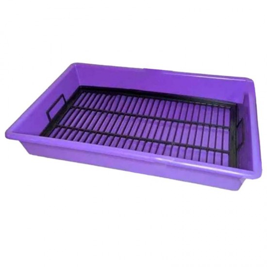 Kit Bandeja Higiênica + Grade Plástica para Gatos