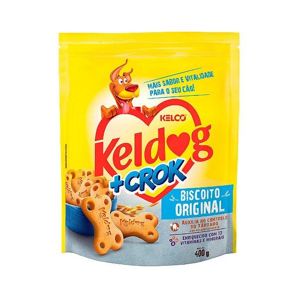 Biscoito Keldog +Crock Original para Cães 400g
