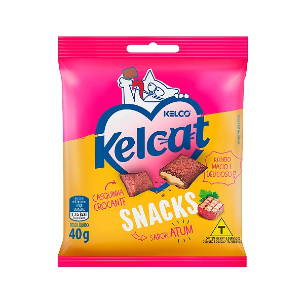 Snack Kelcat para Gatos Sabor Atum 40g