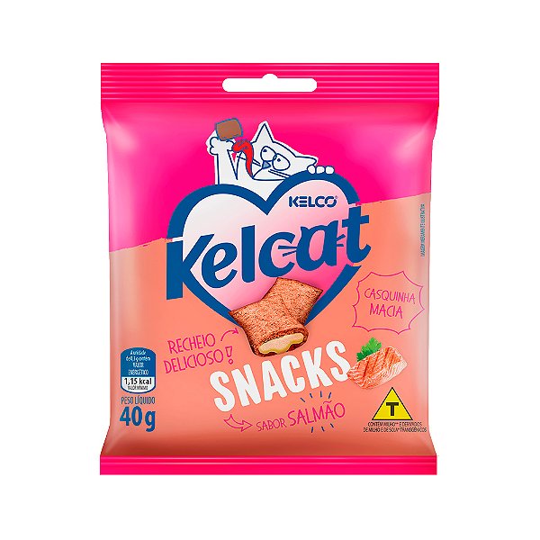 Snack Kelcat para Gatos Sabor Salmão 40g