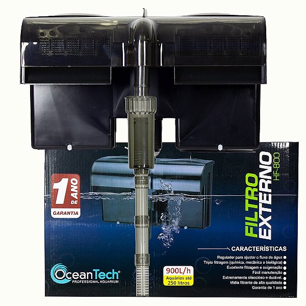 Filtro Externo Ocean Tech Hang On Aquários Hf-800 Ot 900L/h