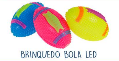 Bola Super Bowl Led para Cães